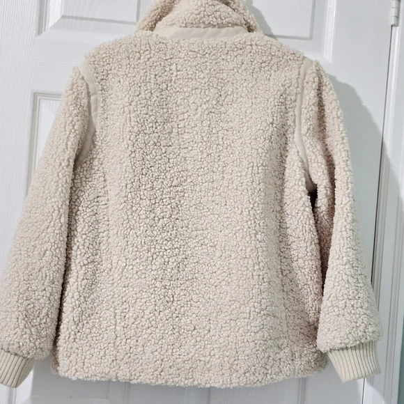 Banana Republic Women's Petite Sherpa Bomber Jacket Size M - Picture 3 of 14